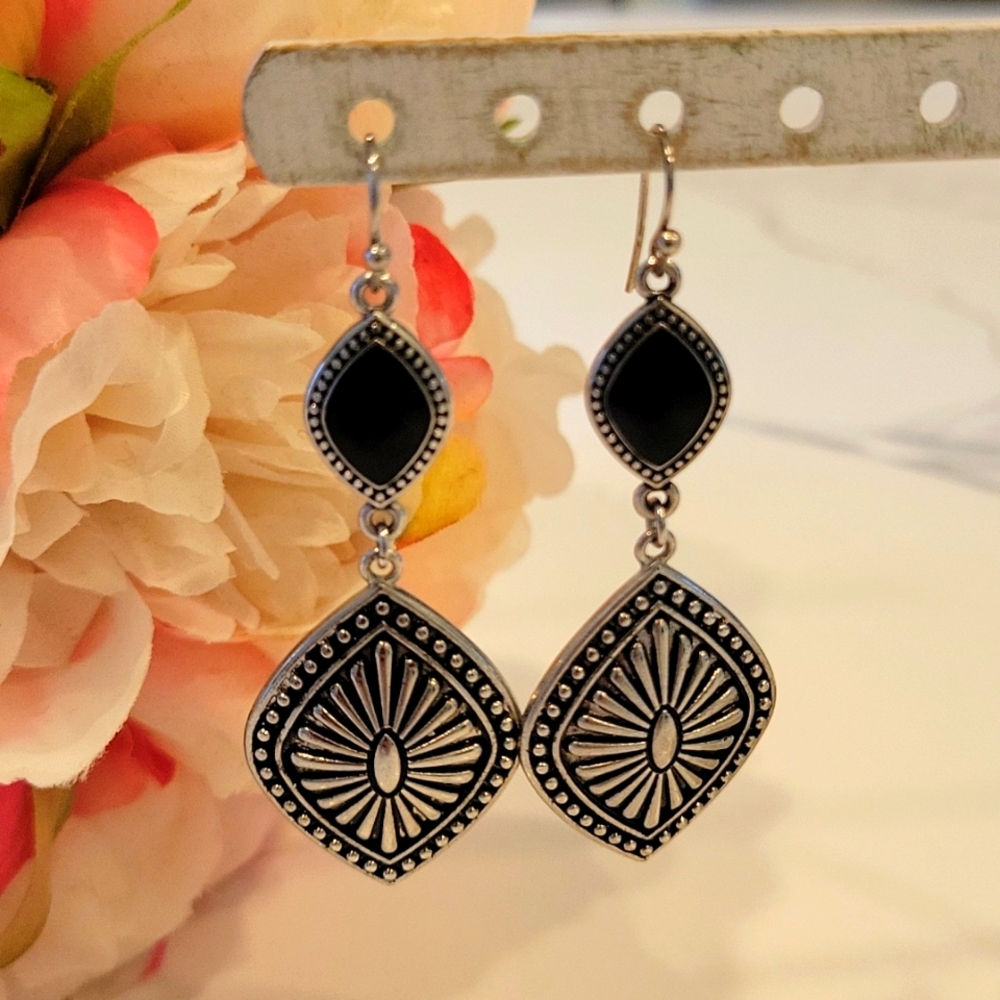STERLING SILVER Drop Earrings